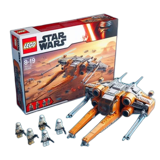 weapon, lego, star, wars, set, featuring, poe, x-wing transparent PNG cut-out