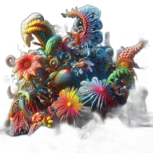creature, dragon, animal, weapon, concept art, fantasy art, 3d render, photorealistic transparent PNG cut-out