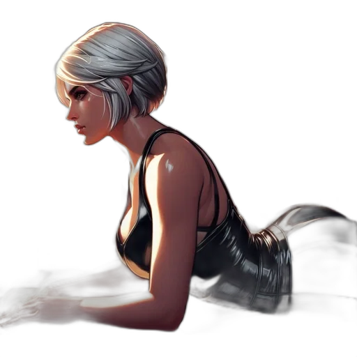 dress, concept art, fantasy art, cyberpunk, comic book art, underwater, neon lights, outer space transparent PNG cut-out