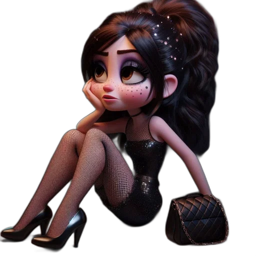 dress, shoes, concept art, cartoon, fantasy art, pixel art, animated, woman transparent PNG cut-out