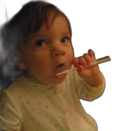staff, weapon, photorealistic, oil painting, fire, baby, white, shirt transparent PNG cut-out