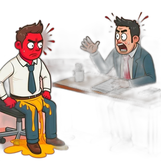 furniture, concept art, comic book art, cartoon, 3d render, fire, office, setting transparent PNG cut-out