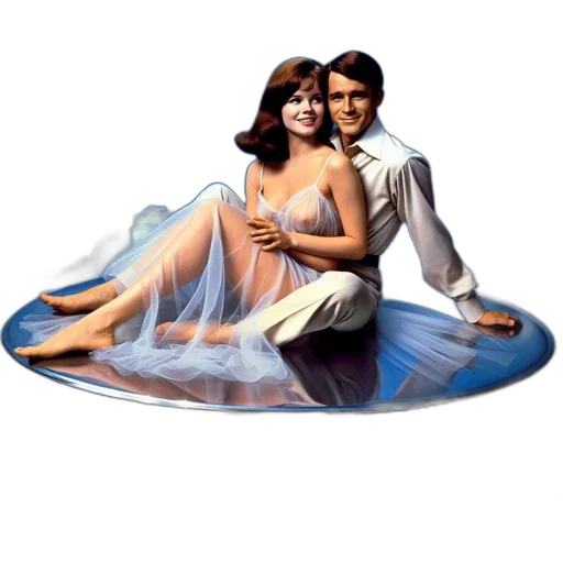 umbrella, photorealistic, underwater, beach, fog, man, woman, sit transparent PNG cut-out