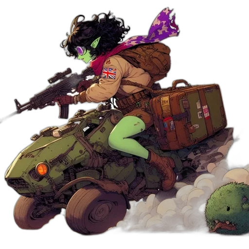 weapon, concept art, fantasy art, pixel art, watercolor, green, woman, skin transparent PNG cut-out