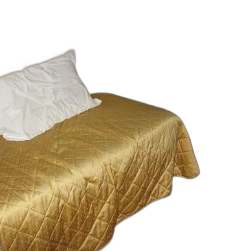 furniture, crown, 3d render, golden, neatly, made, bed, gold transparent PNG cut-out