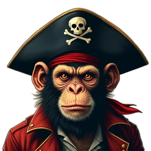 animal, face, jacket, hat, photorealistic, concept art, 3d render, comic book art transparent PNG cut-out