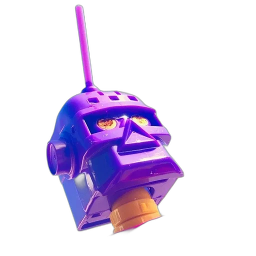 robot, weapon, crown, mask, vaporwave, 3d render, concept art, pixel art transparent PNG cut-out