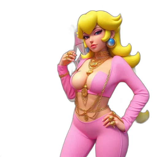 concept art, 3d render, pixel art, vaporwave, pastel, animated, female, character transparent PNG cut-out