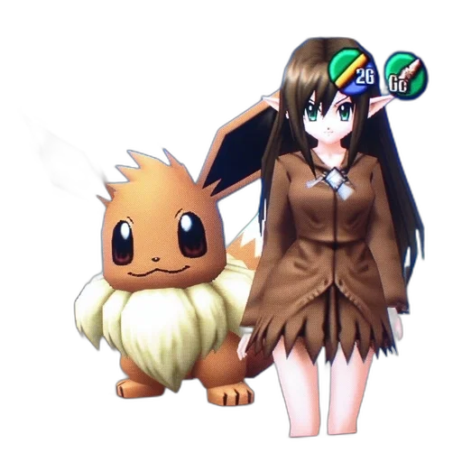 staff, animal, creature, mask, pixel art, concept art, 3d render, fantasy art transparent PNG cut-out
