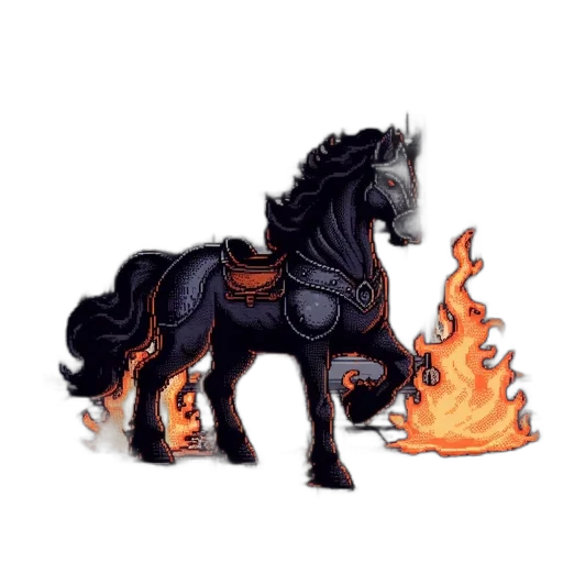 dragon, animal, fantasy art, pixel art, concept art, comic book art, fire, dark transparent PNG cut-out