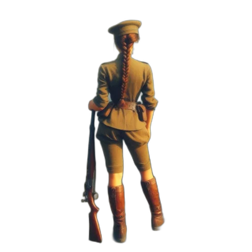 staff, weapon, sword, jacket, 3d render, concept art, pixel art, woman transparent PNG cut-out