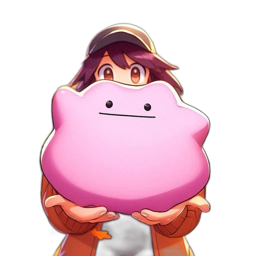 hat, staff, creature, animal, concept art, pixel art, 3d render, anime transparent PNG cut-out