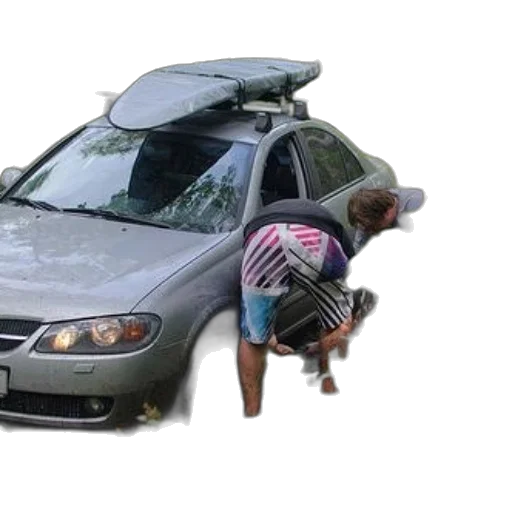 car, umbrella, underwater, rain, two, individuals, working, tire transparent PNG cut-out