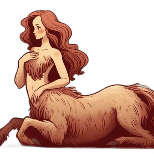 hair, animal, creature, dress, concept art, fantasy art, watercolor, pixel art transparent PNG cut-out
