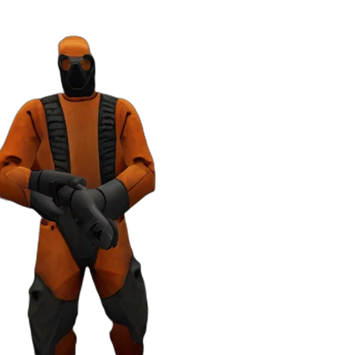 robot, weapon, jacket, mask transparent PNG cut-out