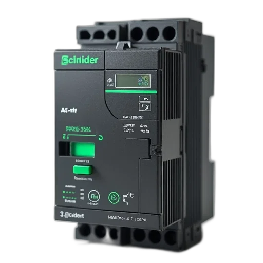 3d render, schneider, drives, automatic, drive, phase, 4hp, frequency transparent PNG cut-out