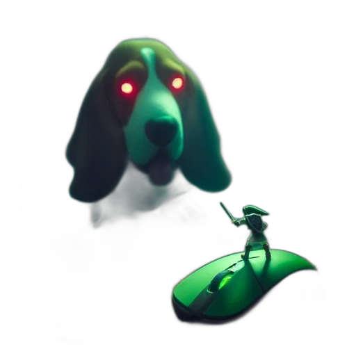 creature, staff, animal, robot, concept art, 3d render, pixel art, fantasy art transparent PNG cut-out