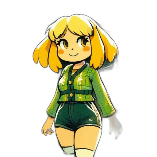 jacket, staff, dress, weapon, pixel art, concept art, cartoon, anime transparent PNG cut-out