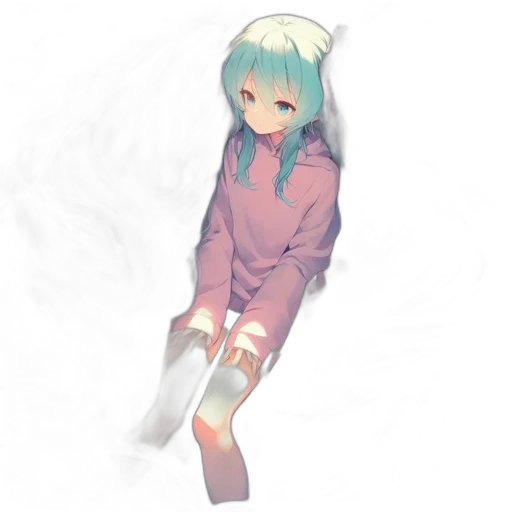 dress, robot, creature, jacket, anime, pixel art, concept art, 3d render transparent PNG cut-out