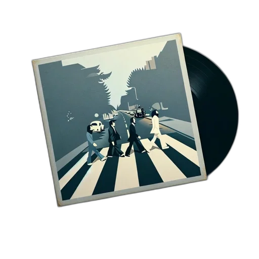concept art, album, artwork, iconic, abbey, road, crossing, adorns transparent PNG cut-out