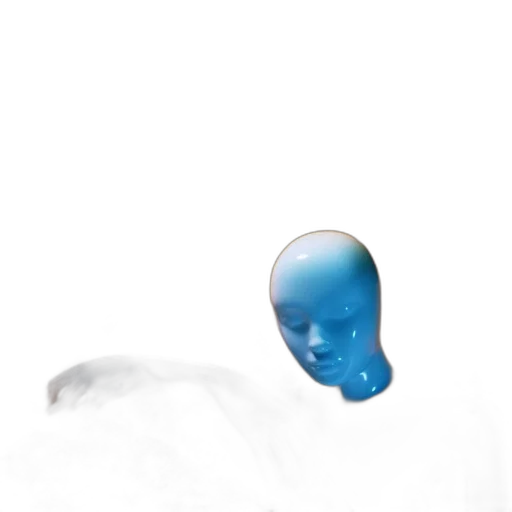 mask, face, robot, creature, concept art, vaporwave, 3d render, photorealistic transparent PNG cut-out