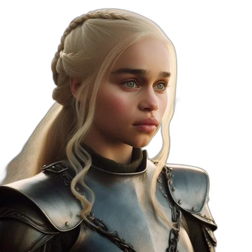 dragon, face, crown, hair, fantasy art, concept art, photorealistic, 3d render transparent PNG cut-out