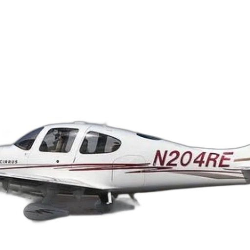 white, airplane, registration, number, n204re, parked, runway, under transparent PNG cut-out