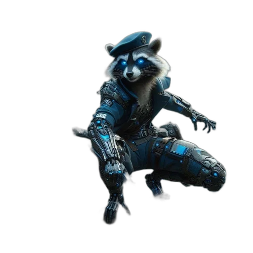 robot, creature, animal, weapon, concept art, 3d render, fantasy art, pixel art transparent PNG cut-out