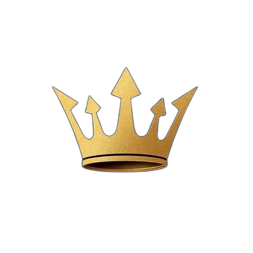 crown, jewelry, hat, staff, photorealistic, concept art, 3d render, gold transparent PNG cut-out