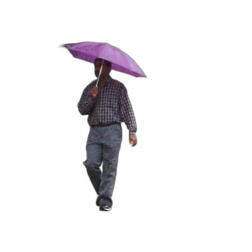 umbrella, jacket, hat, staff, 3d render, photorealistic, vaporwave, concept art transparent PNG cut-out