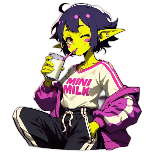 jacket, animal, vaporwave, pixel art, anime, cyberpunk, neon lights, neon transparent PNG cut-out