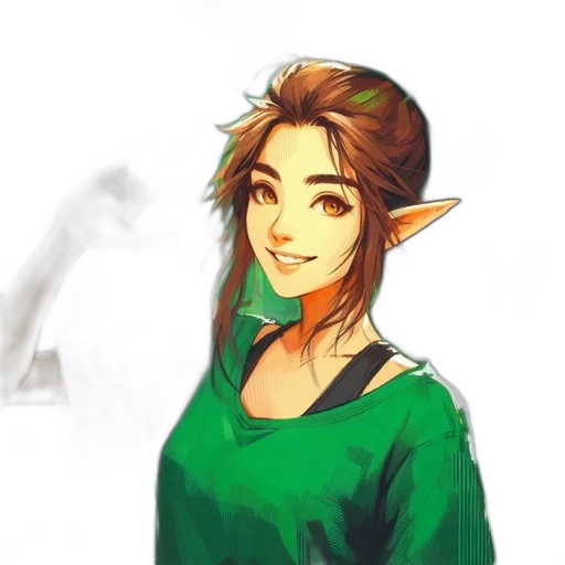 staff, face, fantasy art, concept art, watercolor, pixel art, green, pastel transparent PNG cut-out