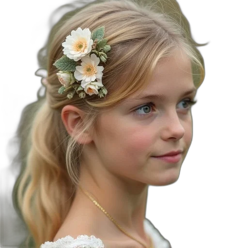 crown, jewelry, face, flower transparent PNG cut-out