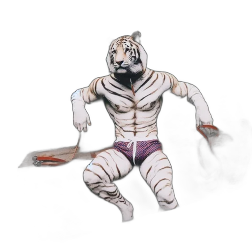 creature, animal, mask, concept art, fantasy art, comic book art, watercolor, monochrome transparent PNG cut-out