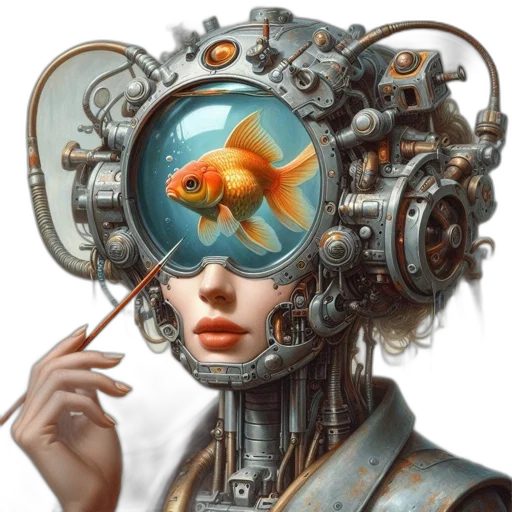 mask, robot, face, creature, cyberpunk, concept art, fantasy art, photorealistic transparent PNG cut-out