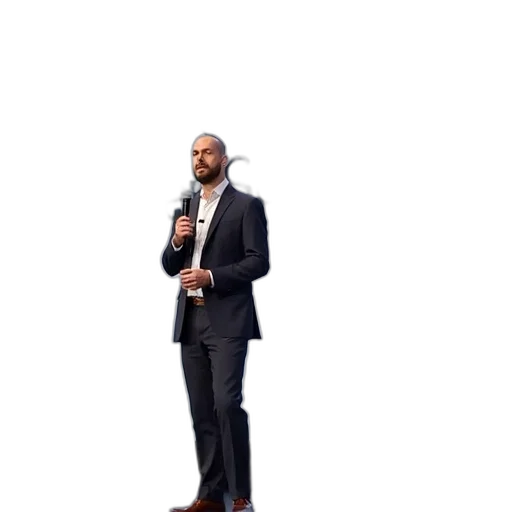 jacket, shoes, staff, robot, concept art, cartoon, photorealistic, 3d render transparent PNG cut-out