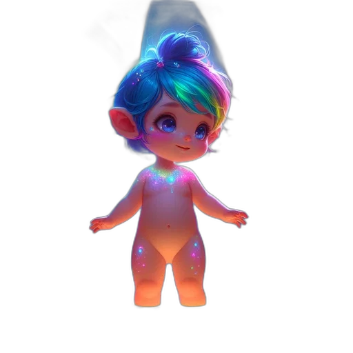 creature, hair, robot, dress, 3d render, concept art, vaporwave, fantasy art transparent PNG cut-out