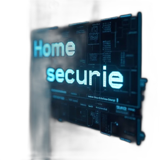 3d render, home, security, text transparent PNG cut-out
