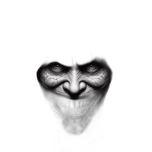 mask, face, creature, hat, pencil sketch, photorealistic, concept art, comic book art transparent PNG cut-out