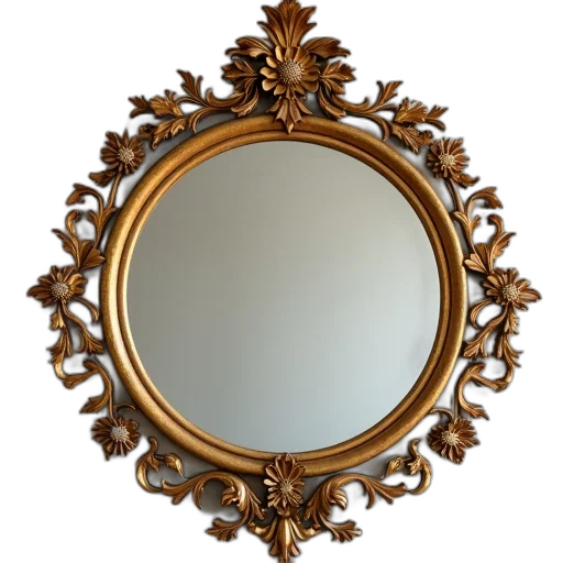crown, jewelry, face, furniture, photorealistic, 3d render, wall, mirror transparent PNG cut-out