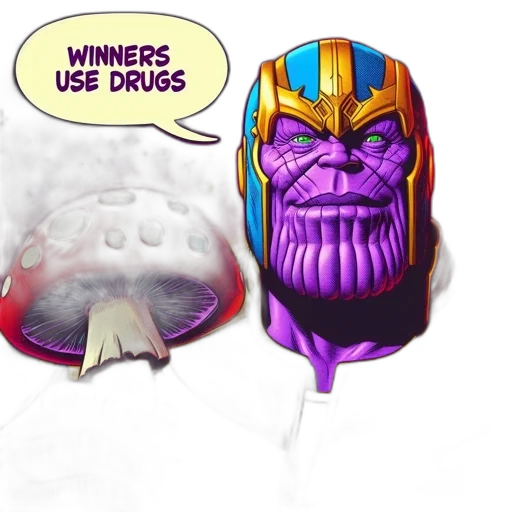 mask, concept art, comic book art, fantasy art, thanos, portrayed, gold, blue transparent PNG cut-out