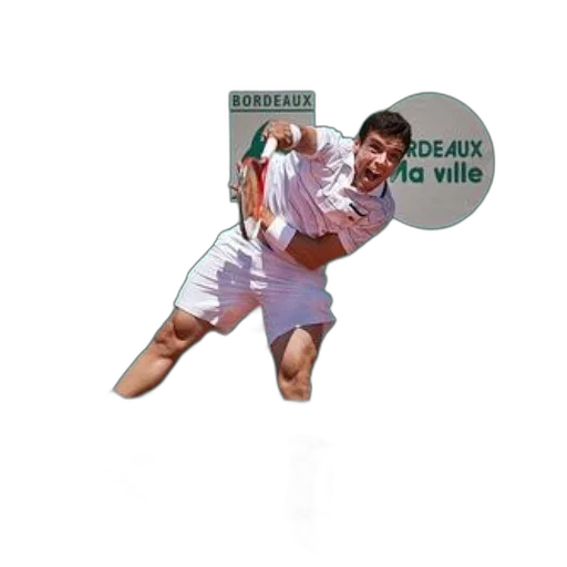 staff, 3d render, tennis, player, action, clay, court, sponsor transparent PNG cut-out