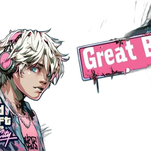 concept art, comic book art, cyberpunk, anime, digital, artwork, grand, theft transparent PNG cut-out