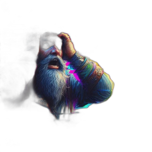 mask, creature, face, hair, vaporwave, 3d render, photorealistic, concept art transparent PNG cut-out