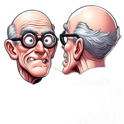 face, mask, staff, comic book art, concept art, cartoon, photorealistic, elderly transparent PNG cut-out