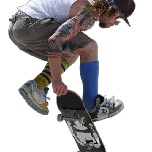 staff, shoes, hat, photorealistic transparent PNG cut-out