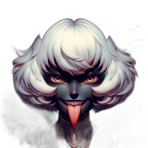 face, mask, creature, dragon, fantasy art, concept art, watercolor, pixel art transparent PNG cut-out