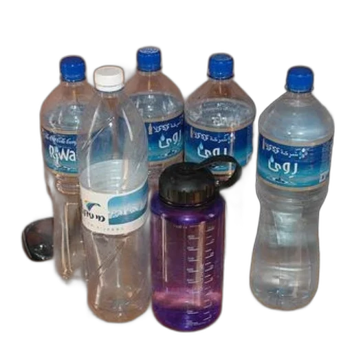 bottle, collection, water, bottles, including, purple, one, black transparent PNG cut-out
