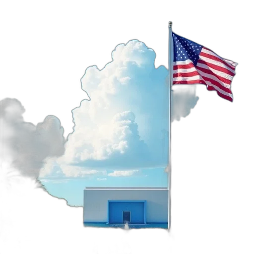 building, concept art, fog, daytime, scene, clear, blue, sky transparent PNG cut-out
