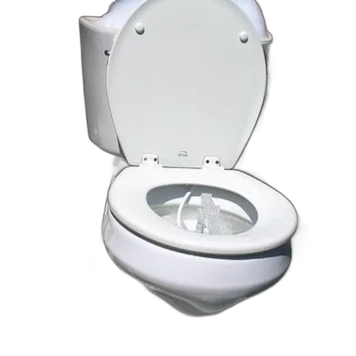 robot, furniture, weapon, face, 3d render, photorealistic, white, toilet transparent PNG cut-out